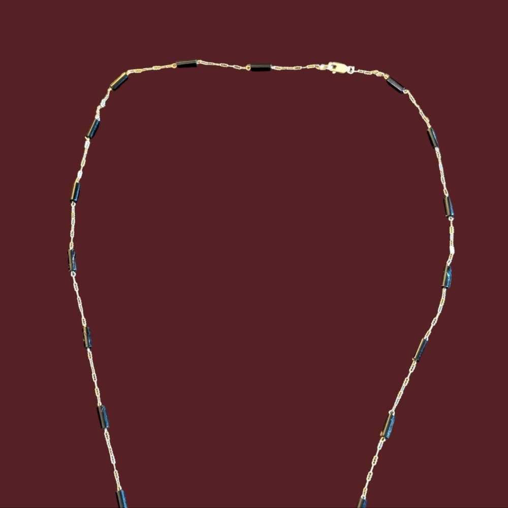 Bernard K. Passman #4 18K Black Coral Seashell Pendant 14K Chain Replaced Clasp - Picture 3 of 13